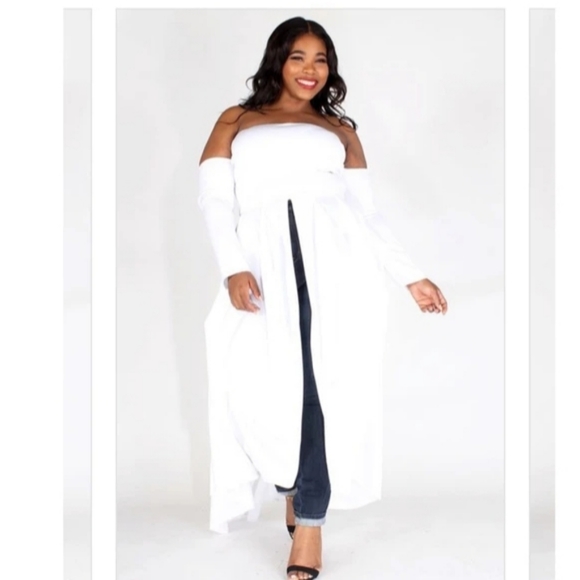 Long white top - Picture 1 of 3